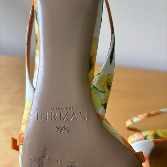 Alexandre Birman Maia 60 Floral Custard Slingback Strappy Sandal - Picture 6 of 6
